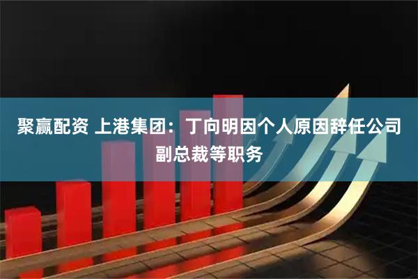 聚赢配资 上港集团：丁向明因个人原因辞任公司副总裁等职务
