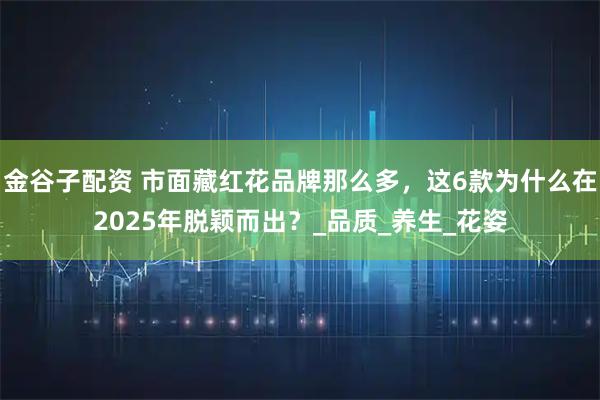 金谷子配资 市面藏红花品牌那么多，这6款为什么在2025年脱颖而出？_品质_养生_花姿